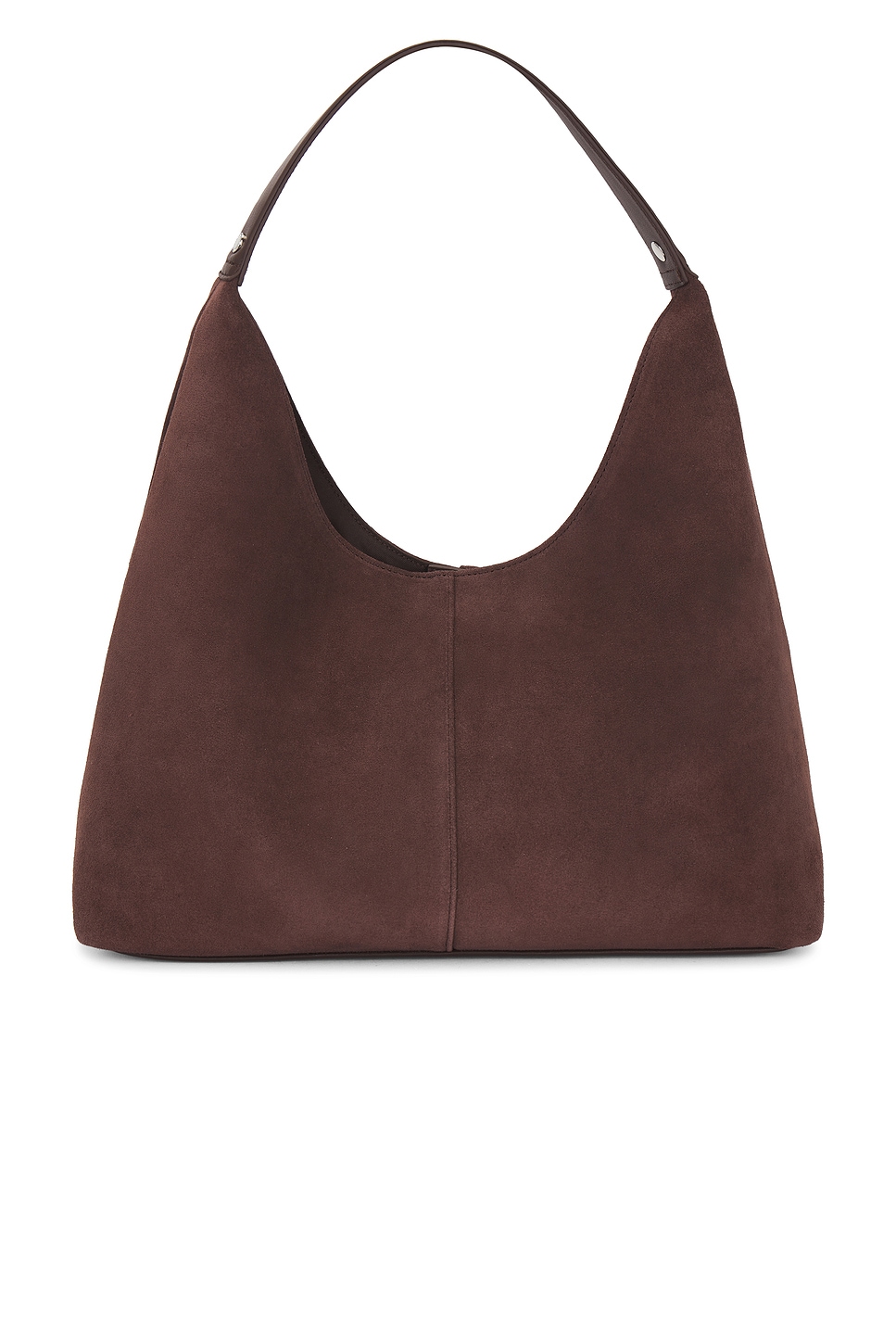 Nakedvice The Renee Bag in Chocolate & Silver