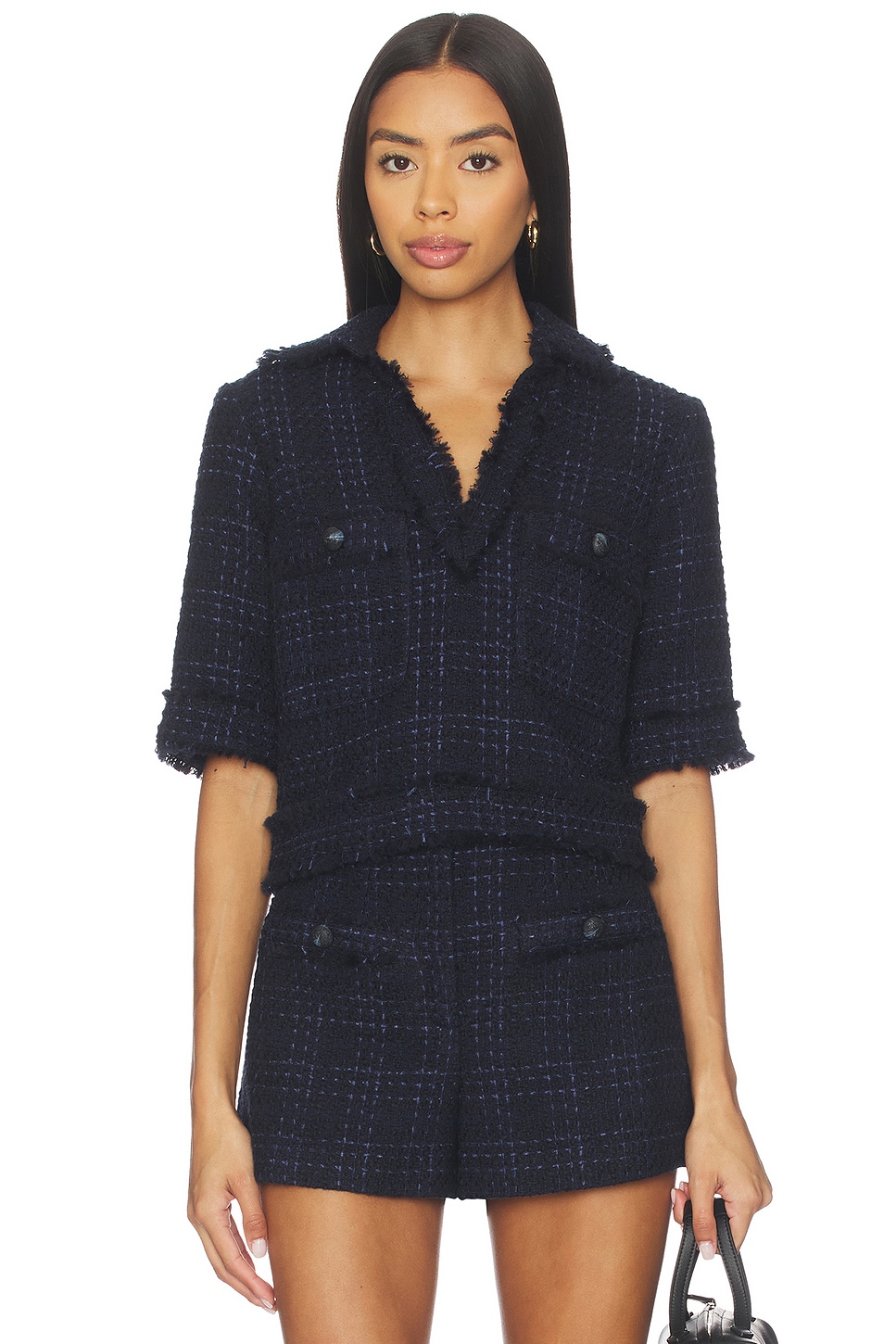 Veronica Beard Babbs Top in Navy