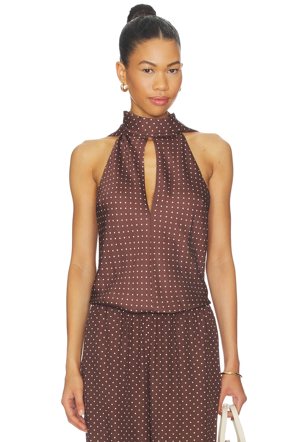 Posse Phoebe Top in Chocolate Vanilla
