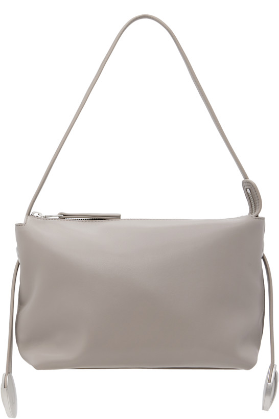 Gray D-Rop Shoulder Bag