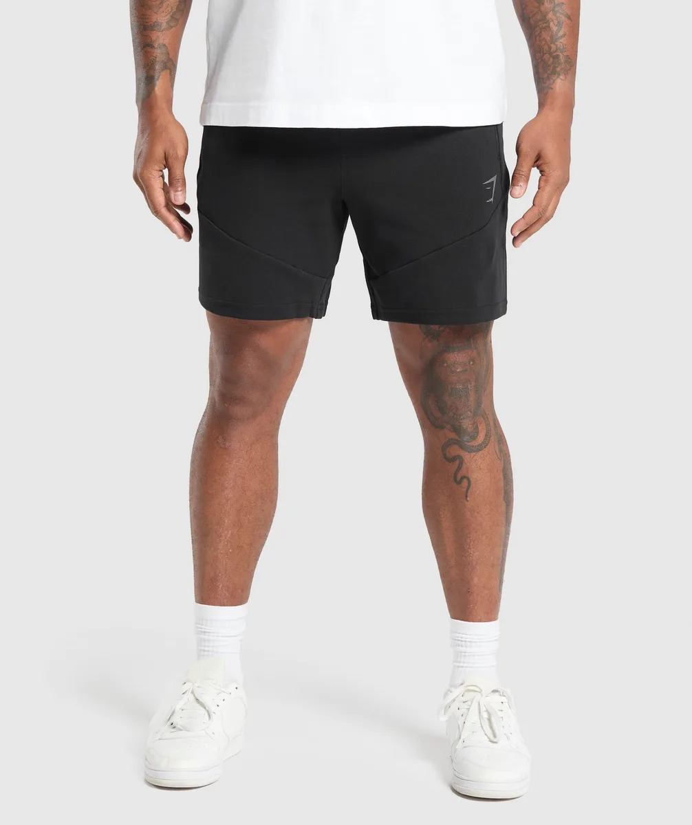 Gymshark Interlock Tech 6" Shorts - Black