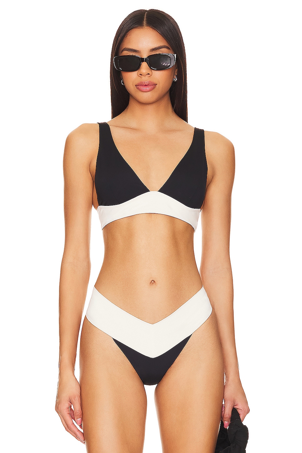 LSPACE Harley Top in Black & Cream