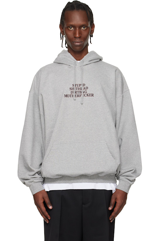 Gray 'MF' Hoodie