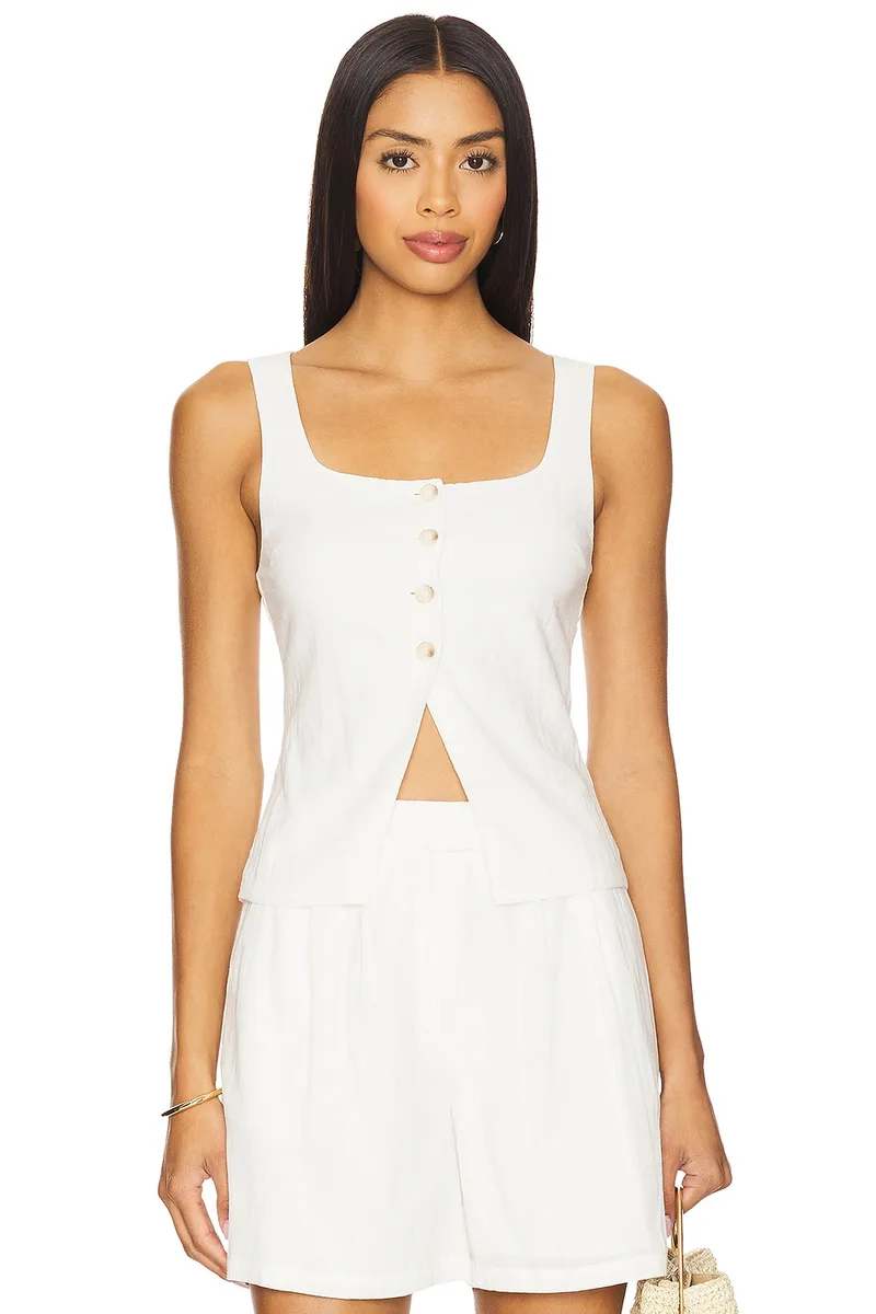 ALL THE WAYS Katy Top in White