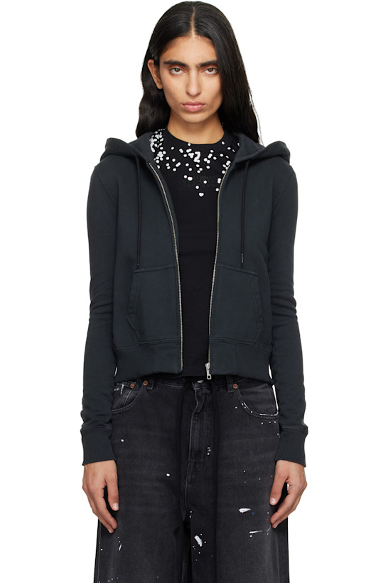 Black Unbrushed Hoodie