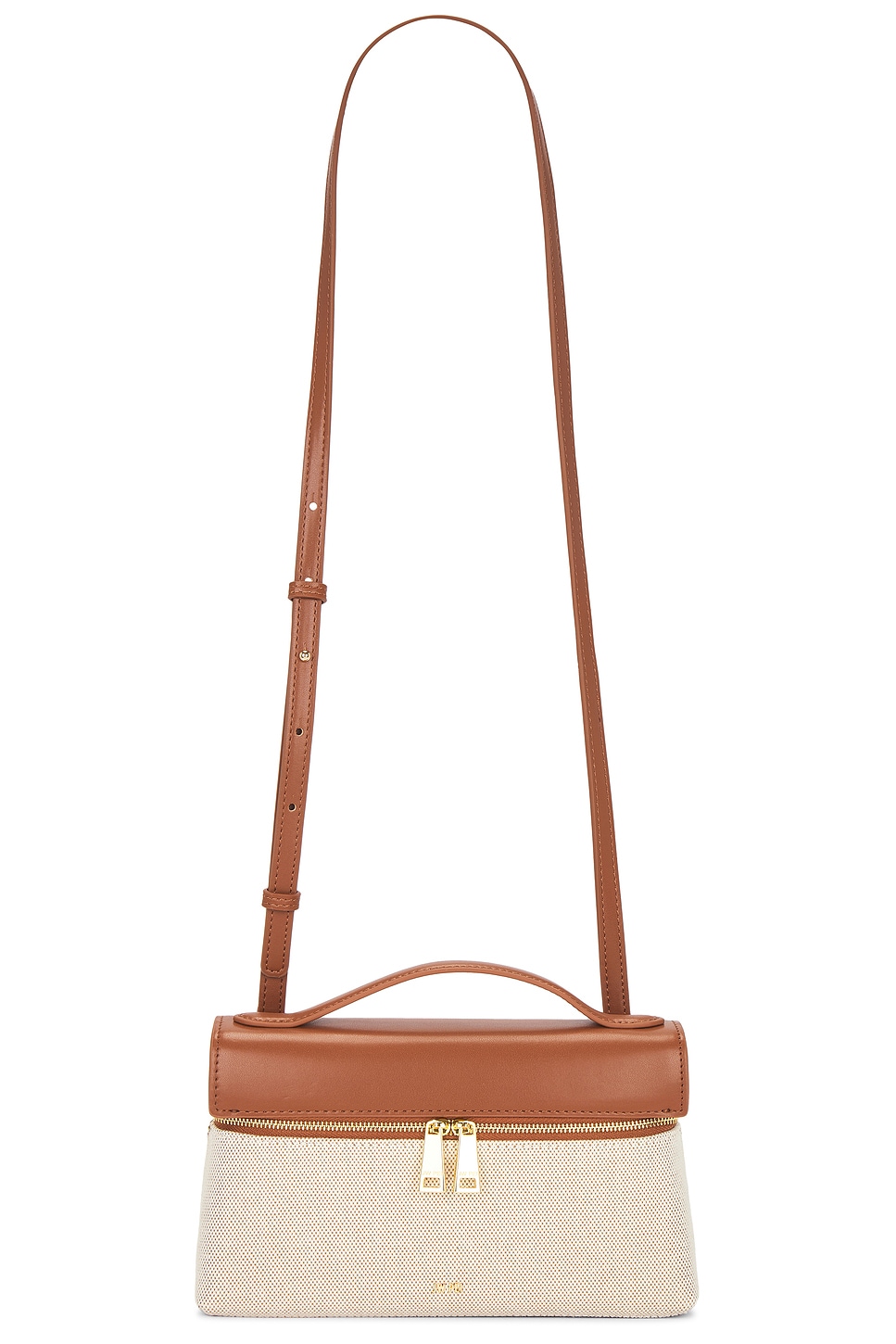 JW PEI Thea Top Handle Bag in Brown Canvas