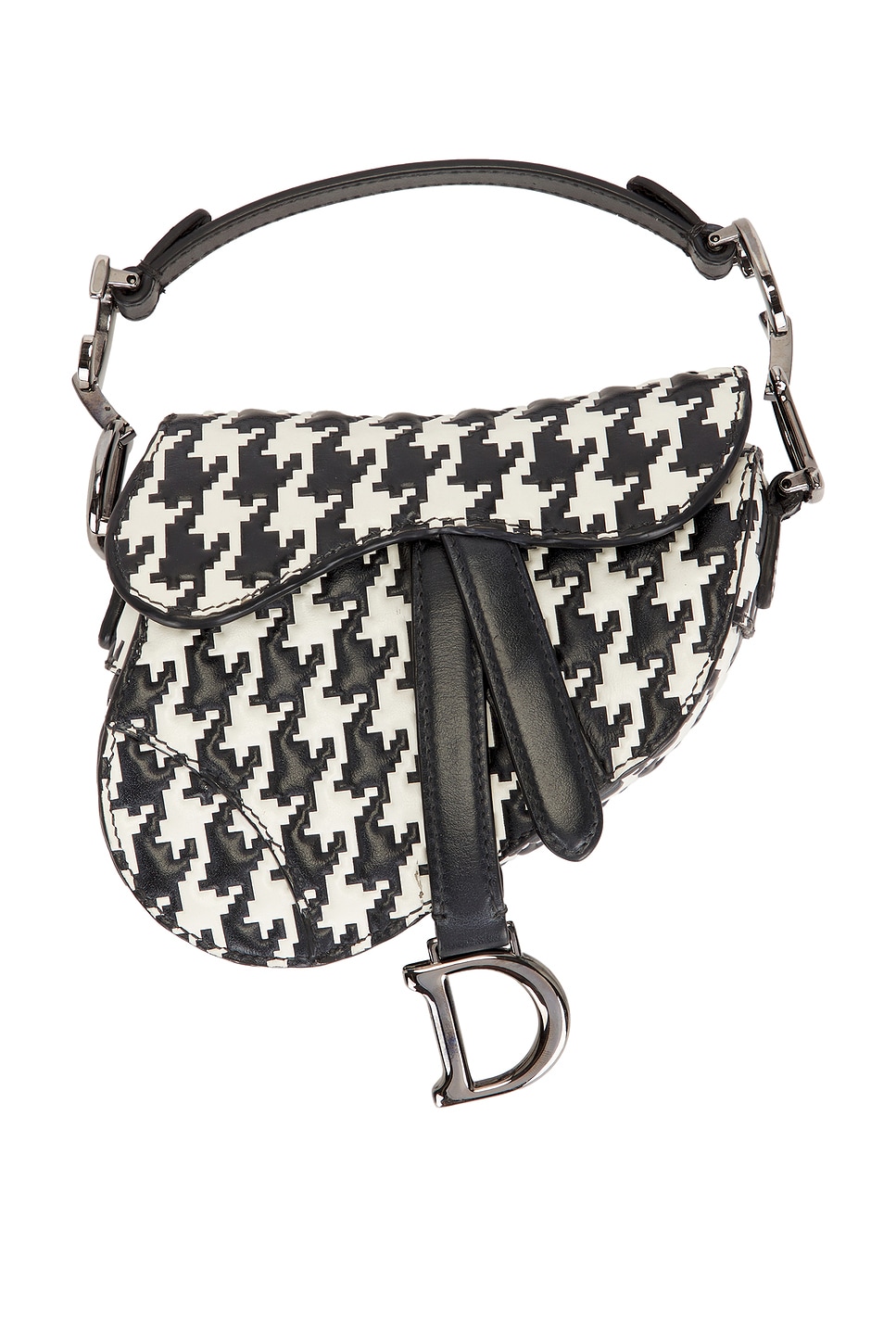 FWRD Renew Dior Saddle Bag in Black