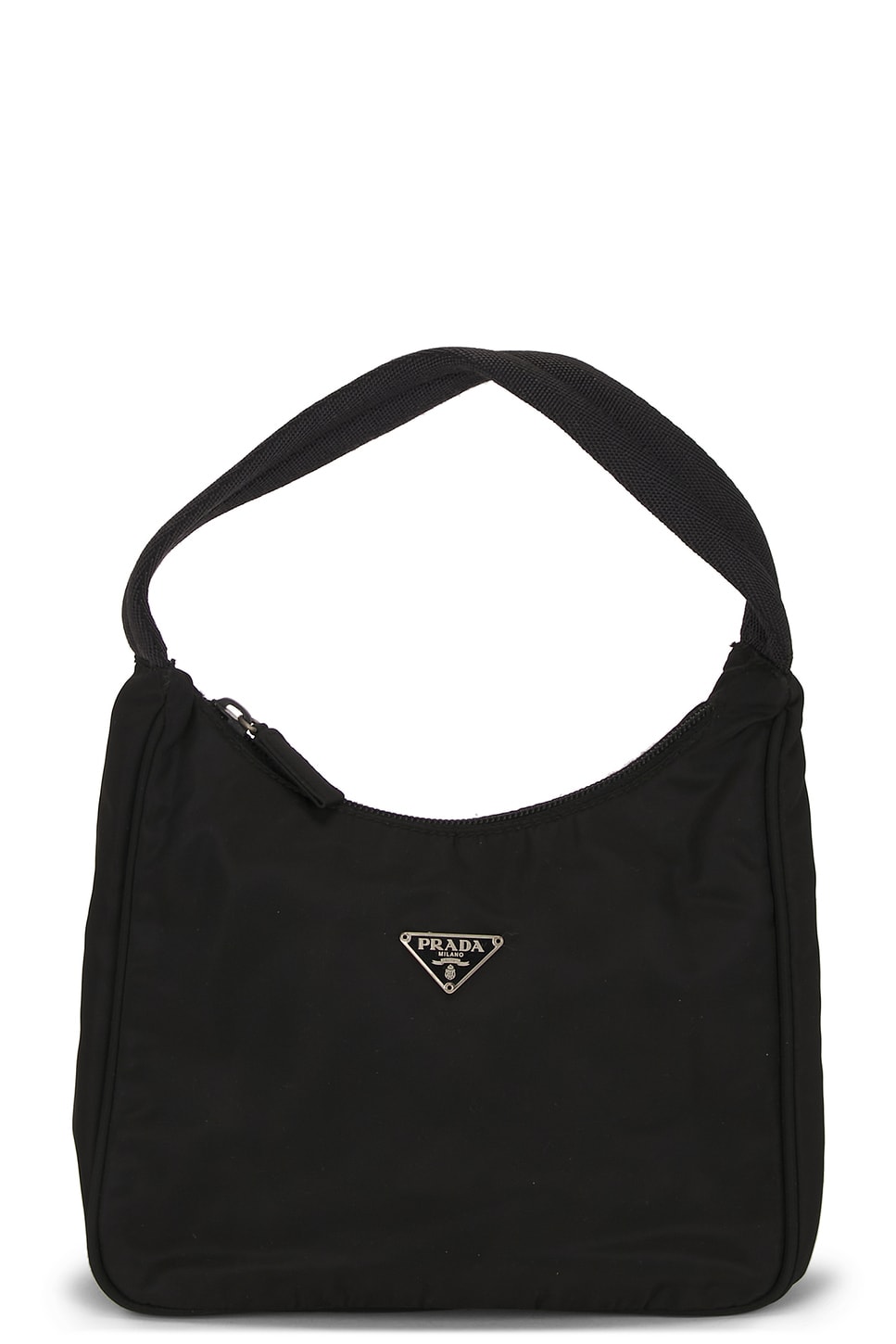 FWRD Renew Prada Tessuto Sport Hobo Bag in Black