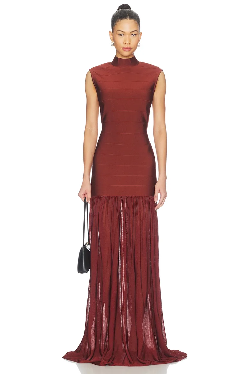 retrofete Zosima Knit Dress in Cigar
