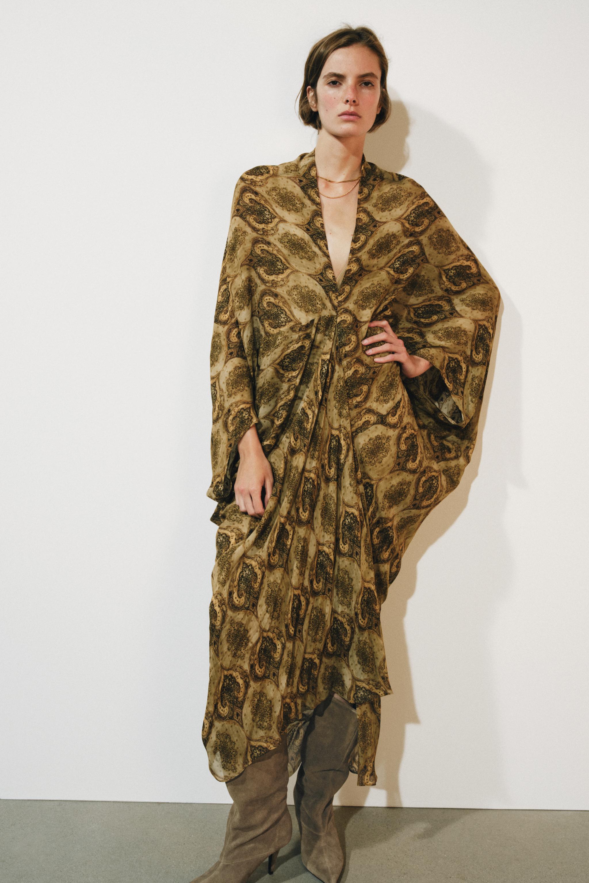 ZW COLLECTION PRINTED MIDI DRESS