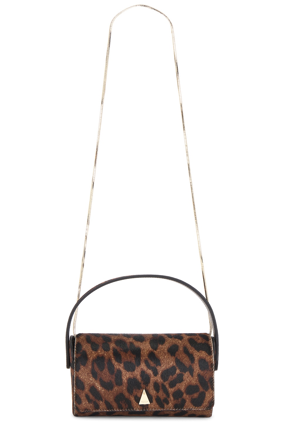 VERAFIED Calf Hair La Pochette Bag in Leopard