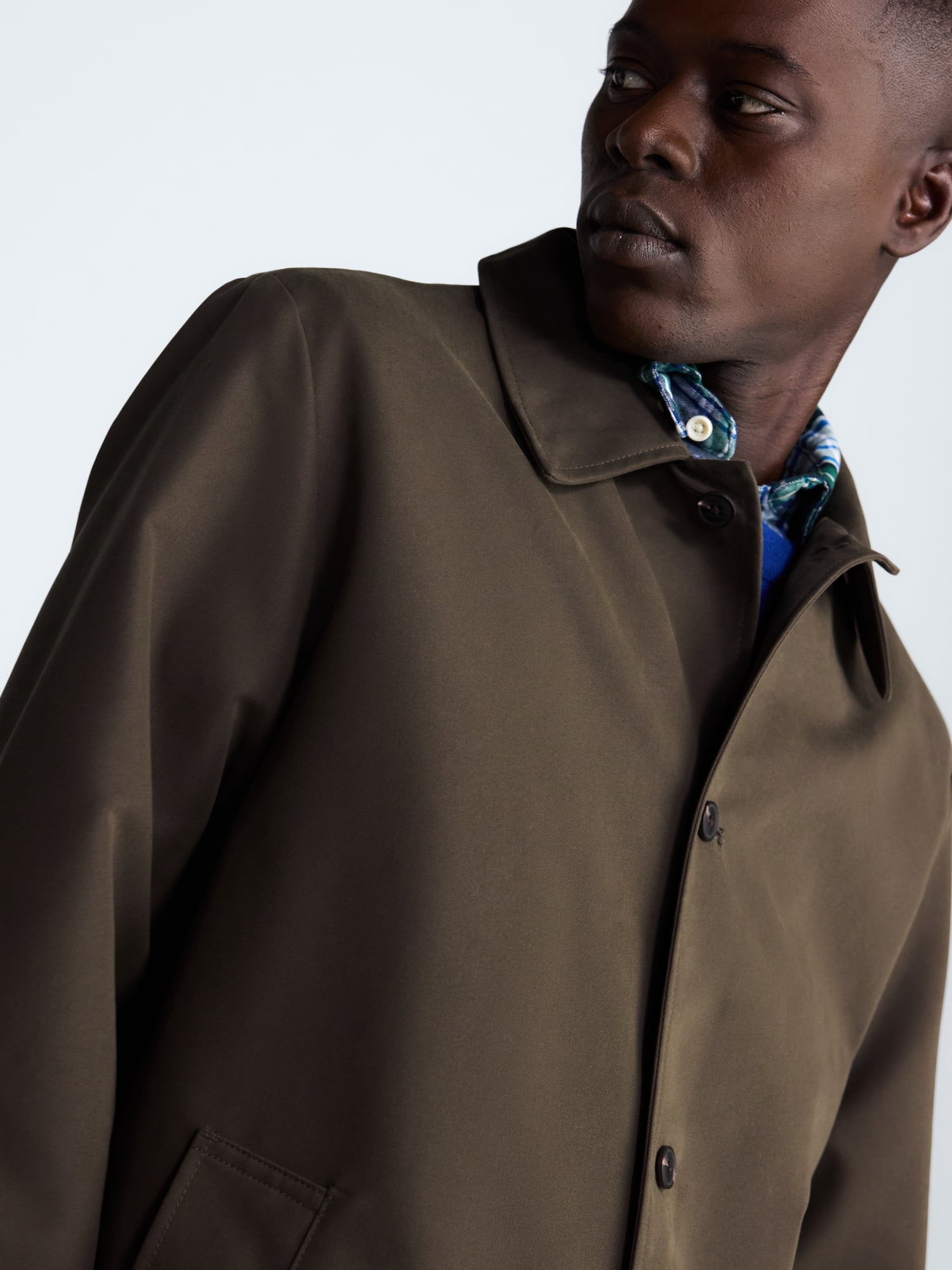 Free Assembly Men's and Big Men's Lightweight Trench Coat, Sizes XS-3XL - Image 5
