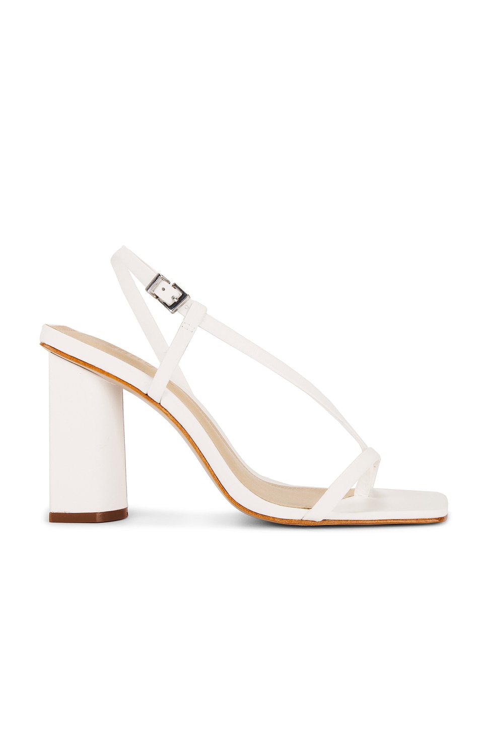 Schutz Heloise Block Heel in White