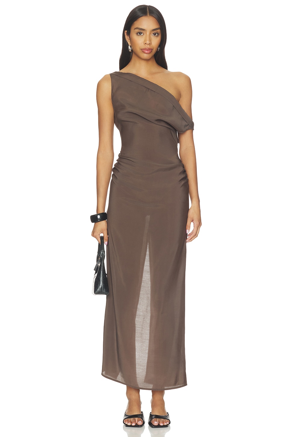 LIONESS Sweetheart Maxi Dress in Cocoa