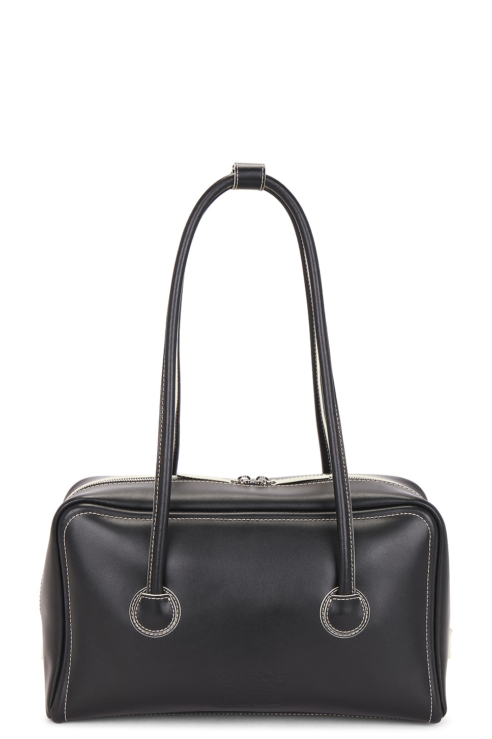 MARGESHERWOOD Soft Boston Bag in Black Plain