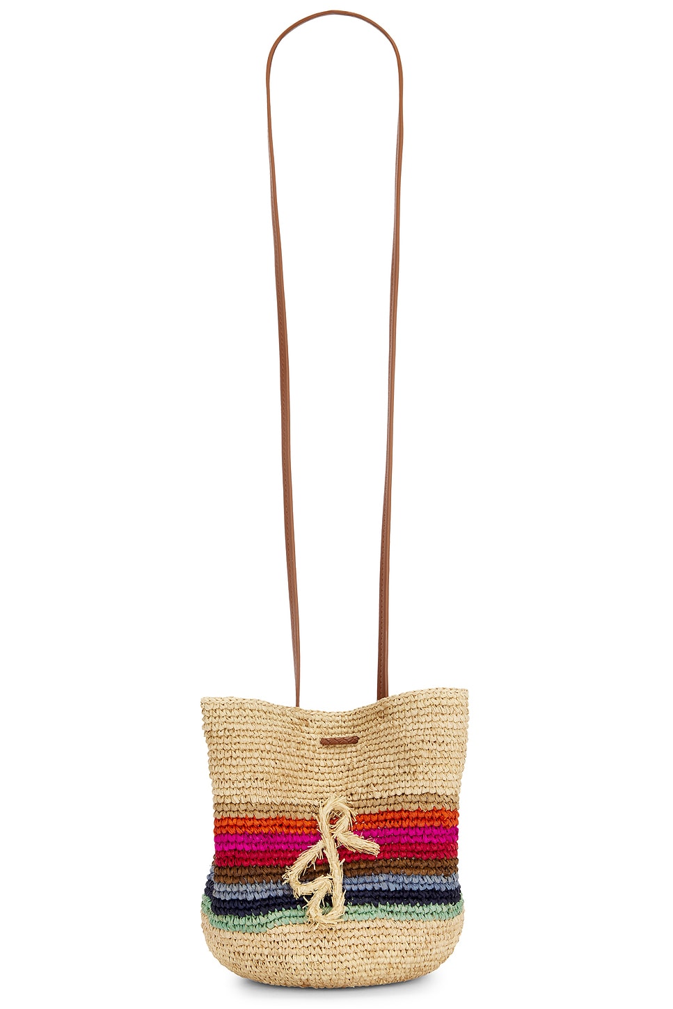 Ruslan Baginskiy Striped Pouch Bag in Natural