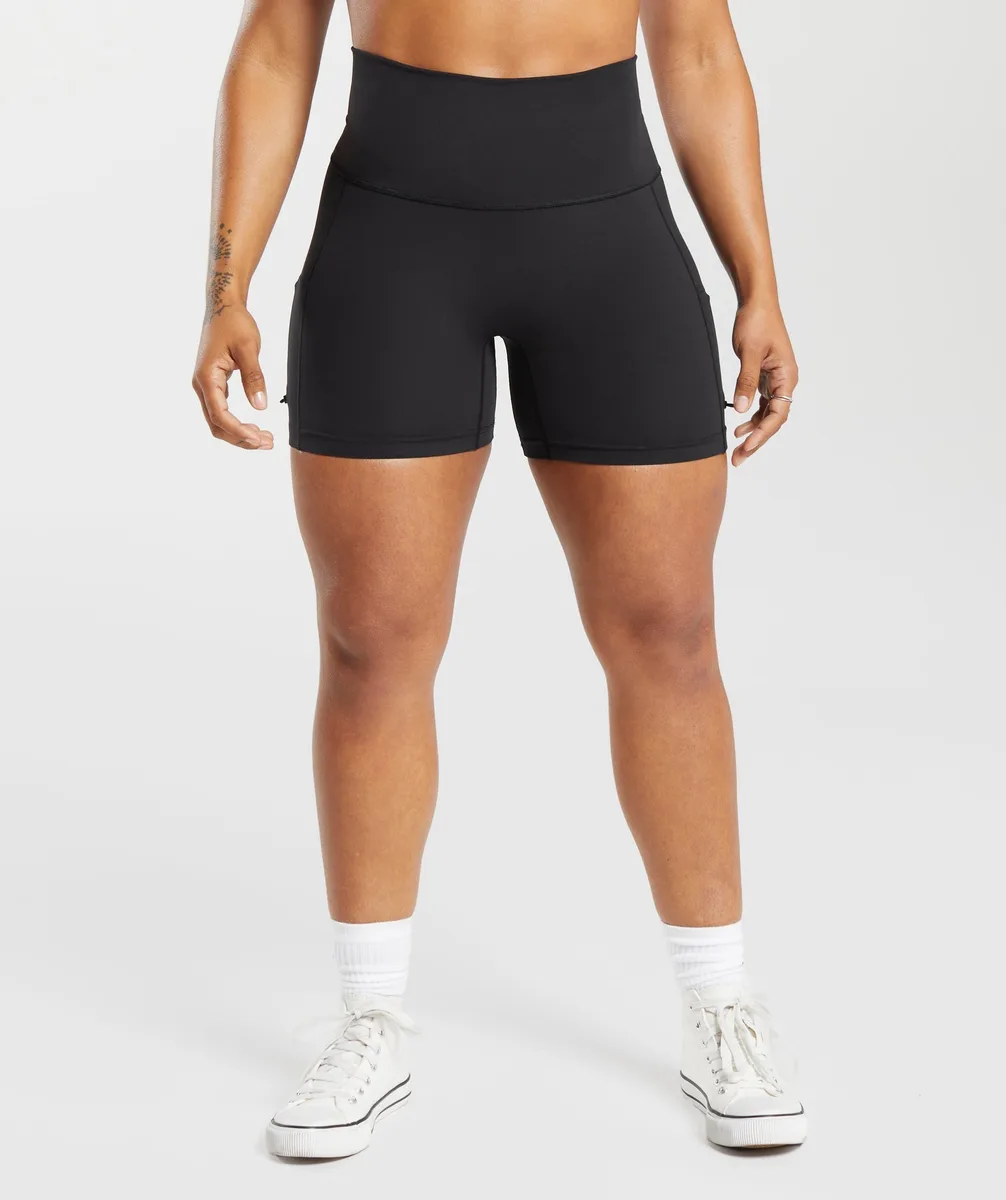 Gymshark Legacy Logo Tight Shorts - Black