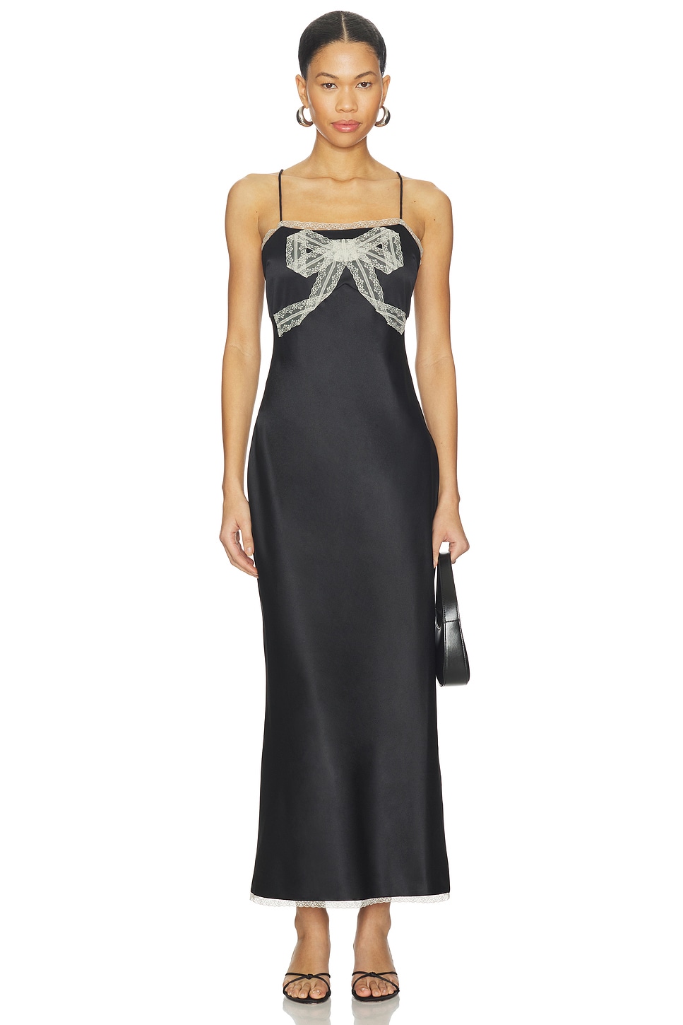 LoveShackFancy Isolie Dress in Black