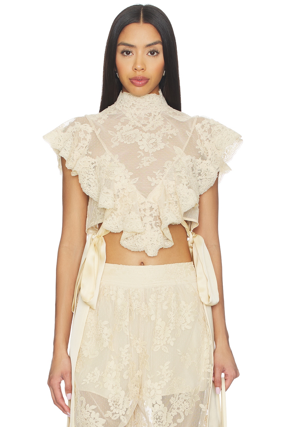 Zimmermann Luna Lace Bodice in Cream