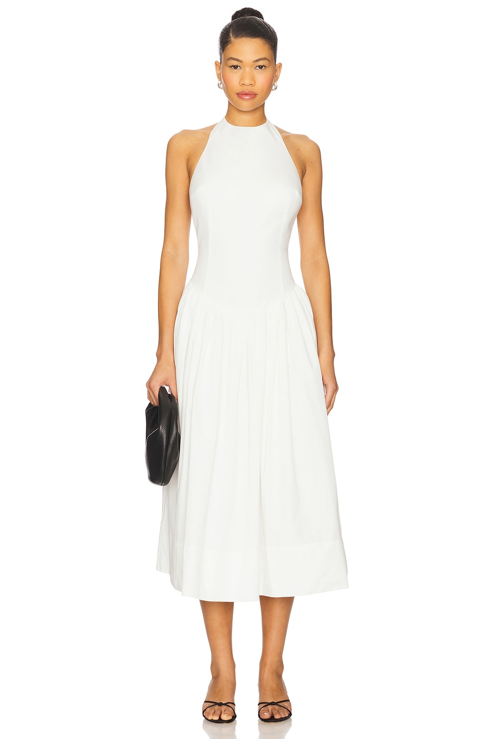 L'Academie Akiri Midi Dress in White