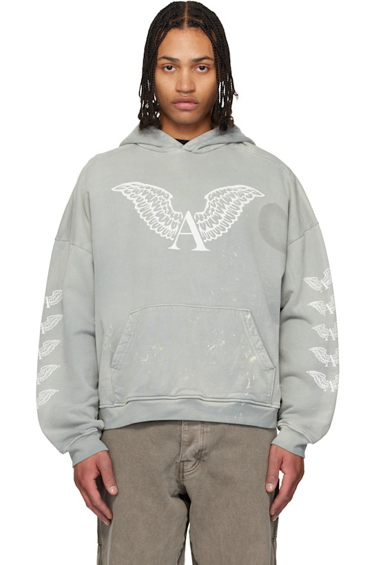 Gray Logo Hoodie