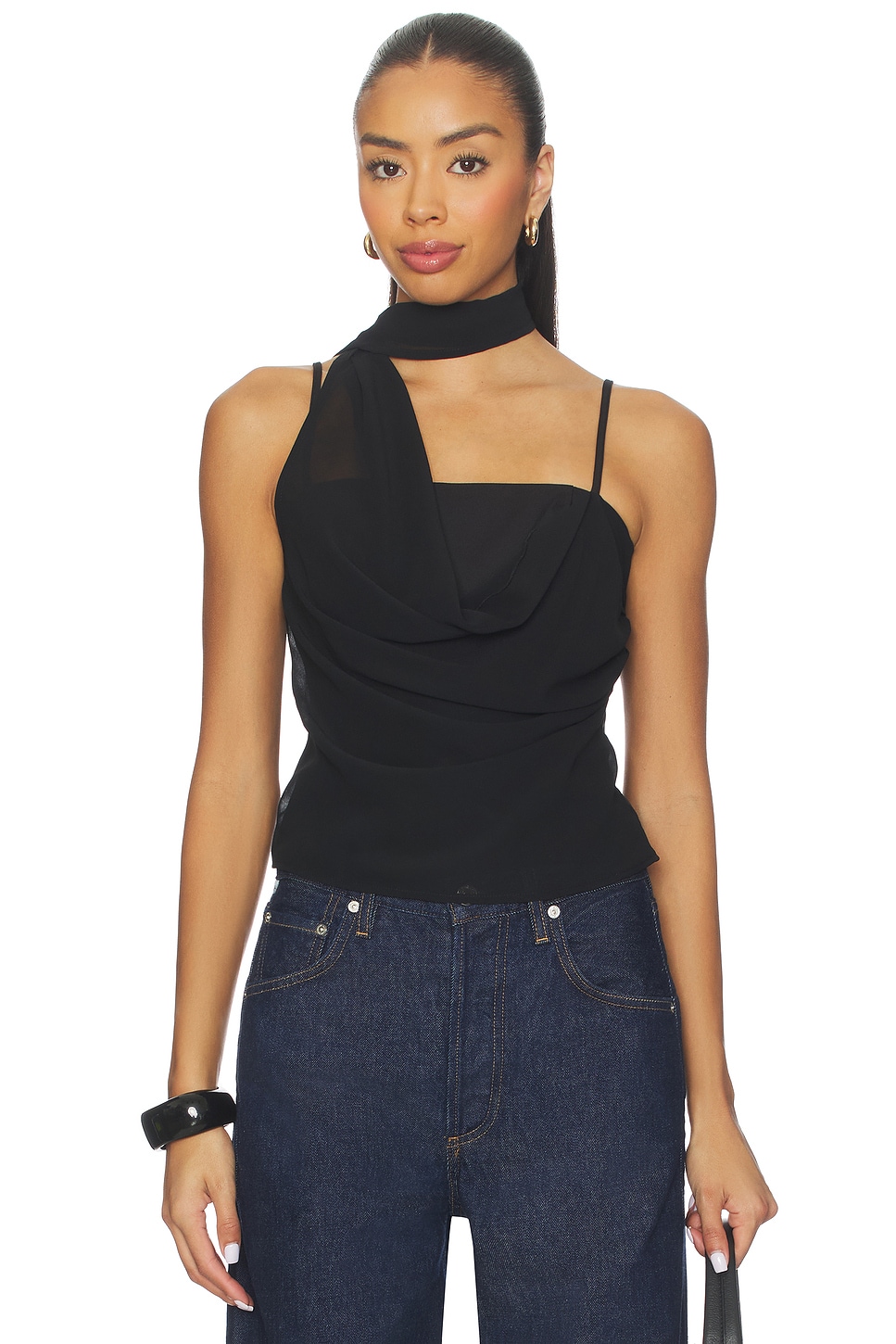 superdown Autumn Top in Black