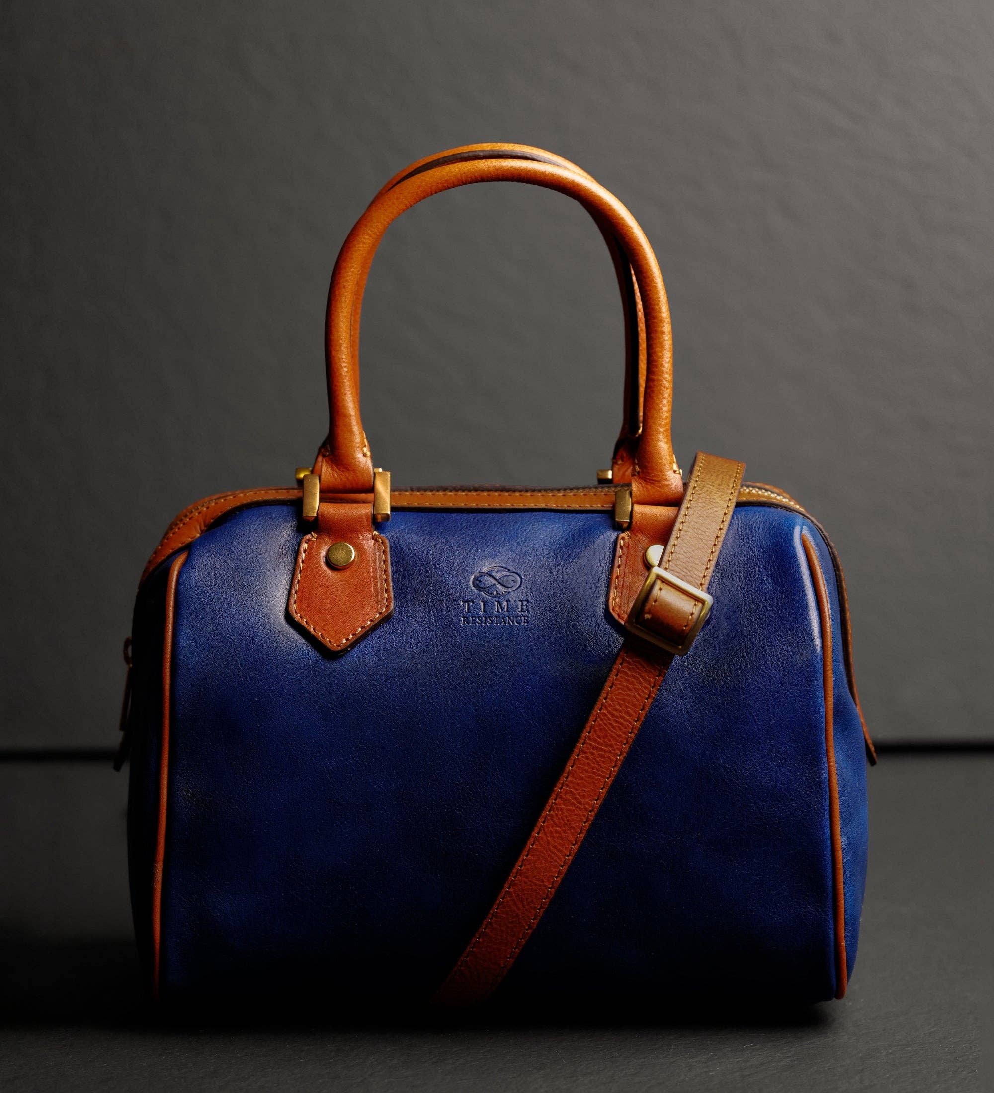 Leather Barrel Bag - Image 5