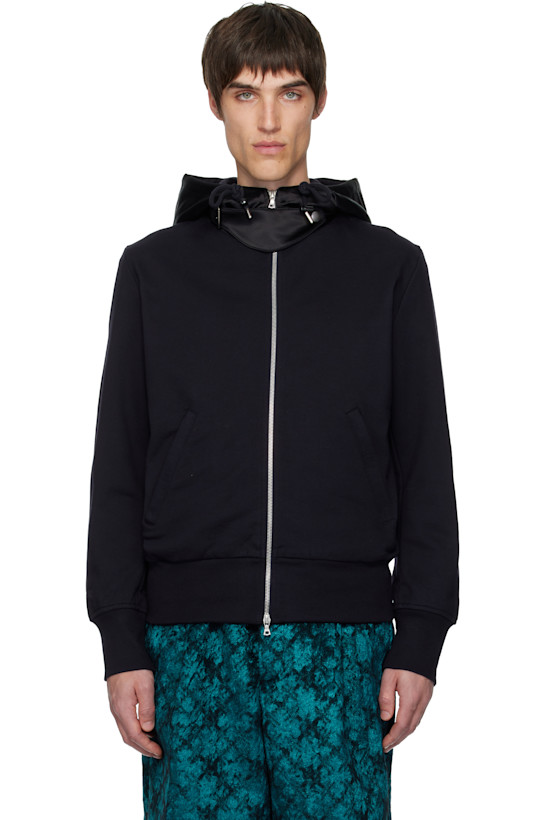 Black Printed Hoodie