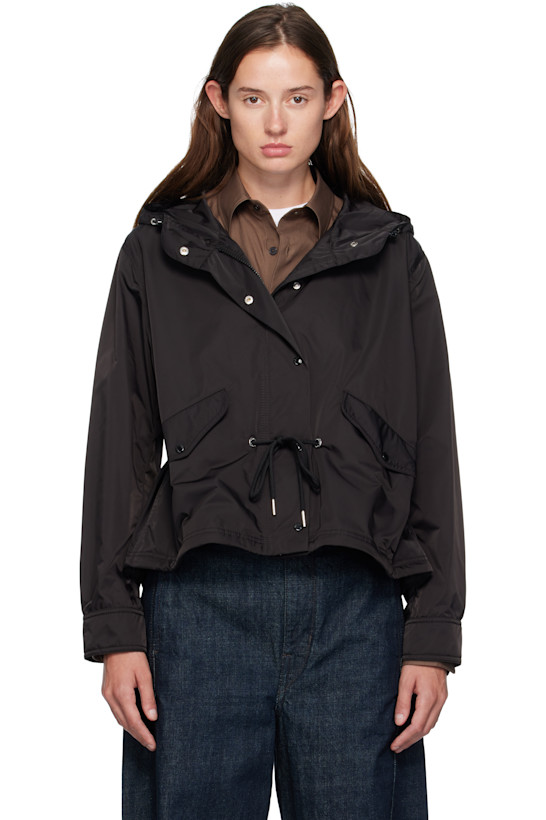 Black Noizay Hooded Parka Jacket