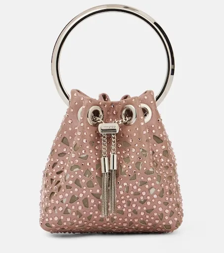 Bon Bon Micro satin bucket bag