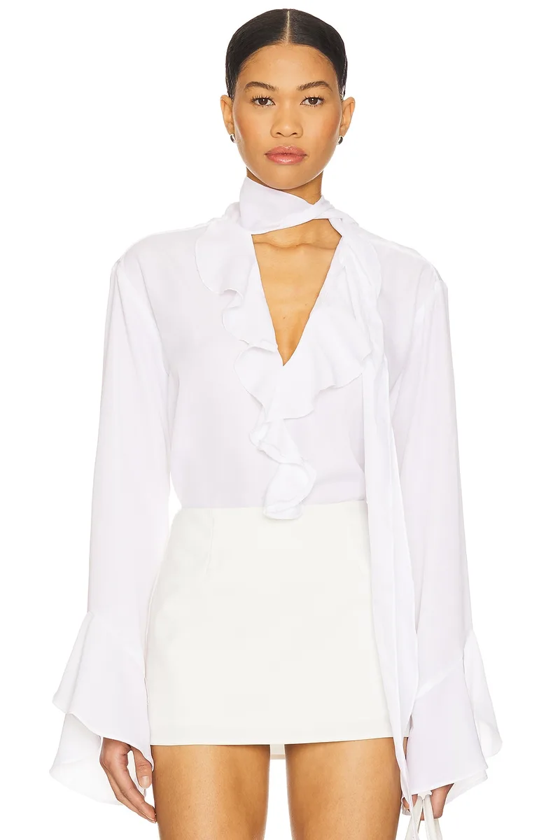 MORE TO COME Kaleigh Top in White