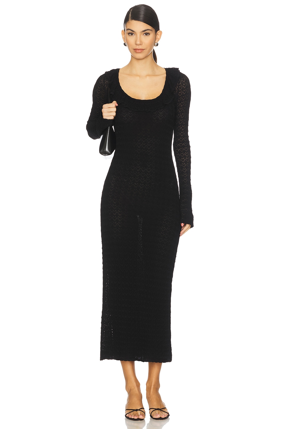 LoveShackFancy Tawnie Dress in Black