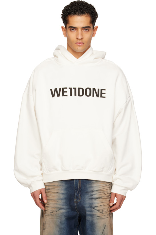 White 'WE11DONE' Hoodie