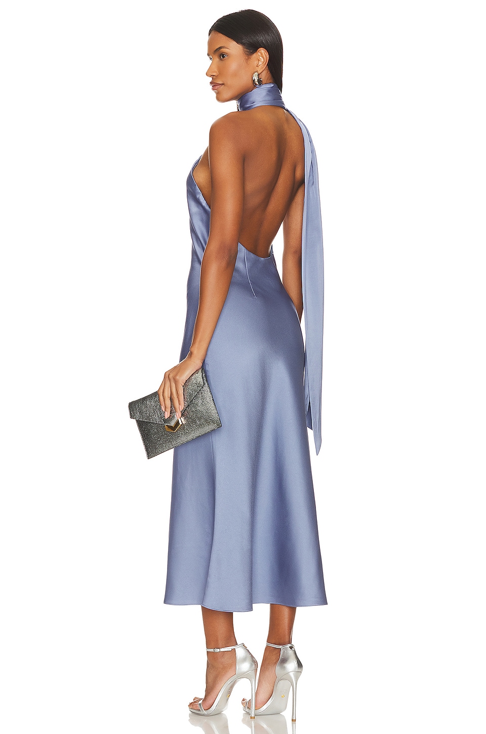 MISHA Vivica Dress in Florentine Blue