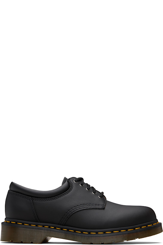 Black 8053 Nappa Leather Casual Derbys