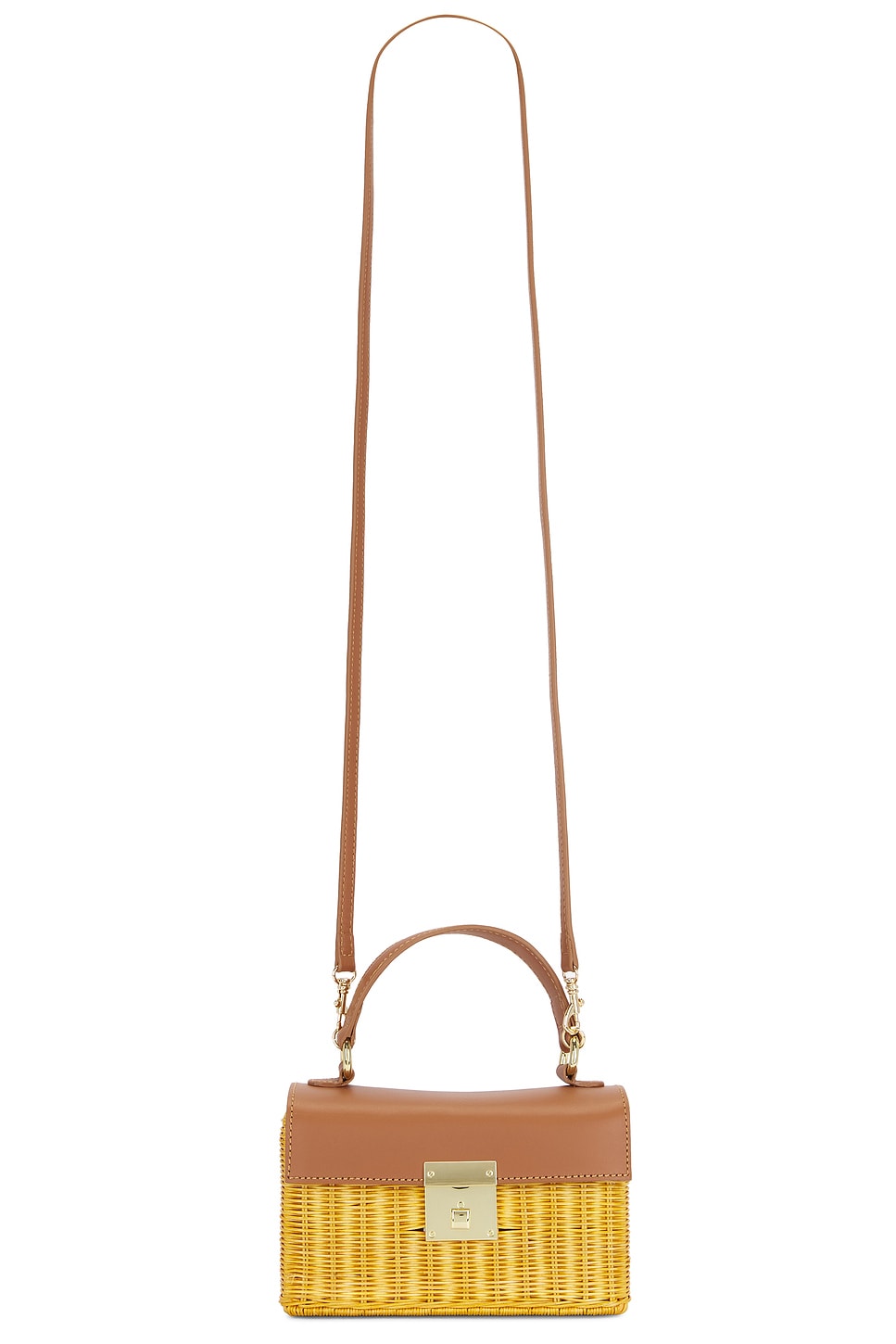 Serpui Eva Wicker Bag in Light Honey