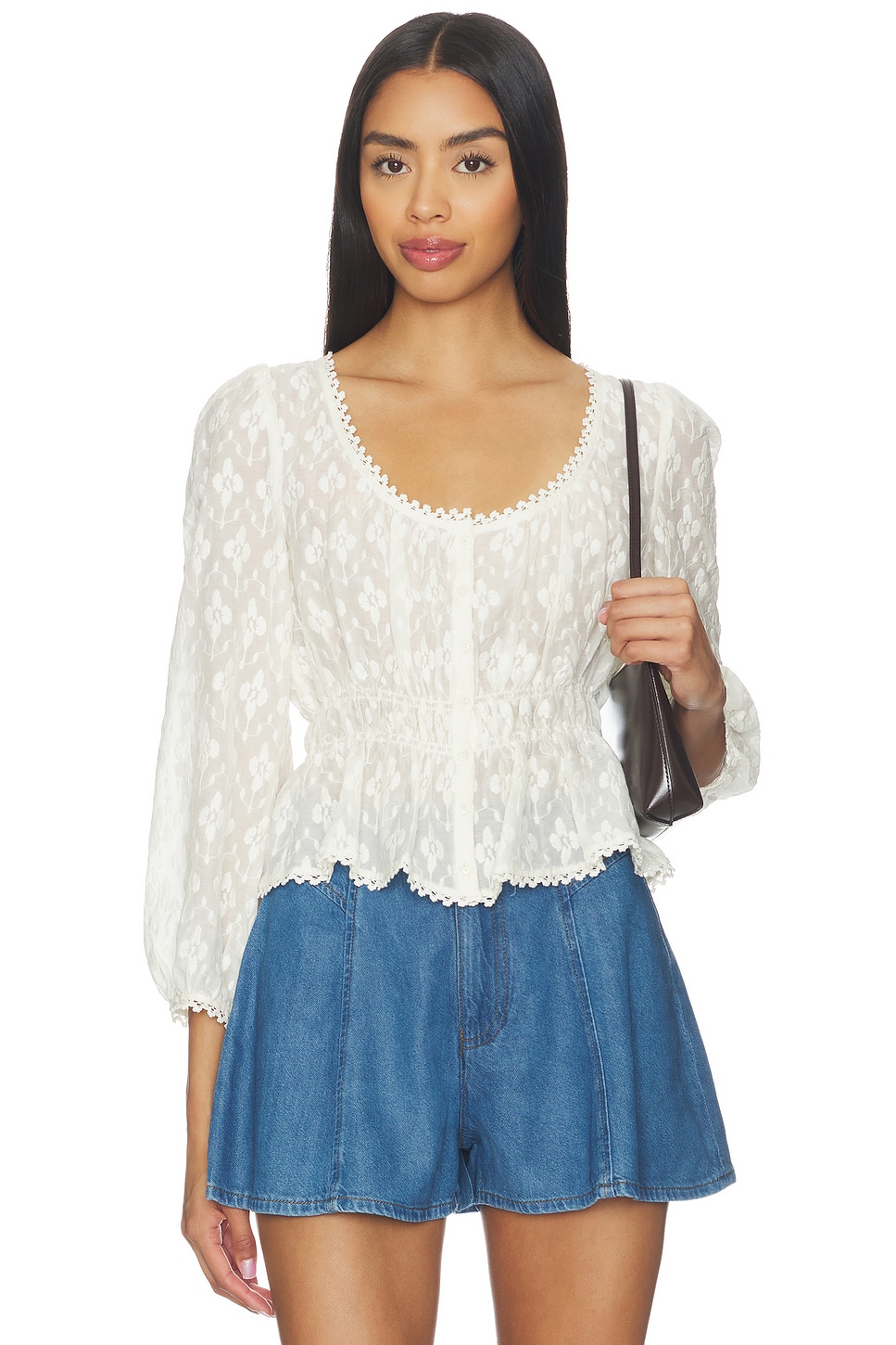PAIGE Jay Blouse in Antique White