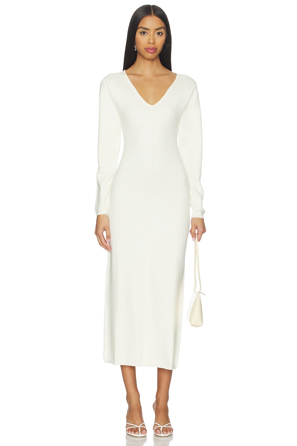 L'Academie Yaslin Midi Dress in Ivory