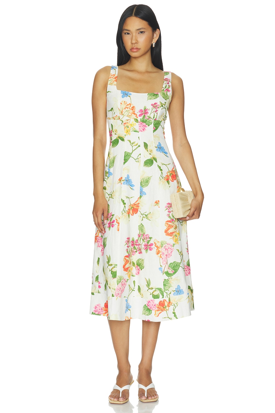 Yumi Kim VESTIDO KOA in Botanical Breeze Ivory