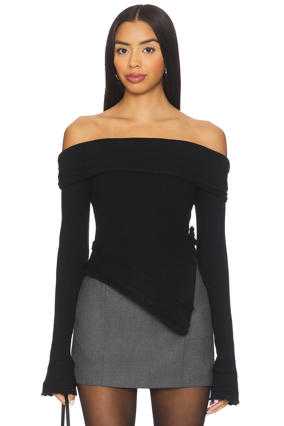 GUIZIO Soler Top in Black