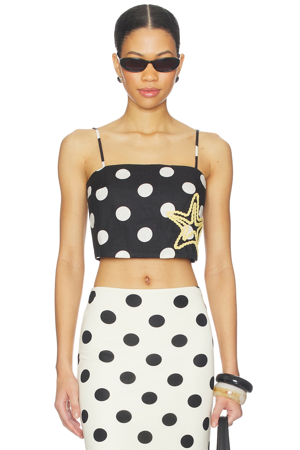 Cala de la Cruz Ariella Top in Venus Dot