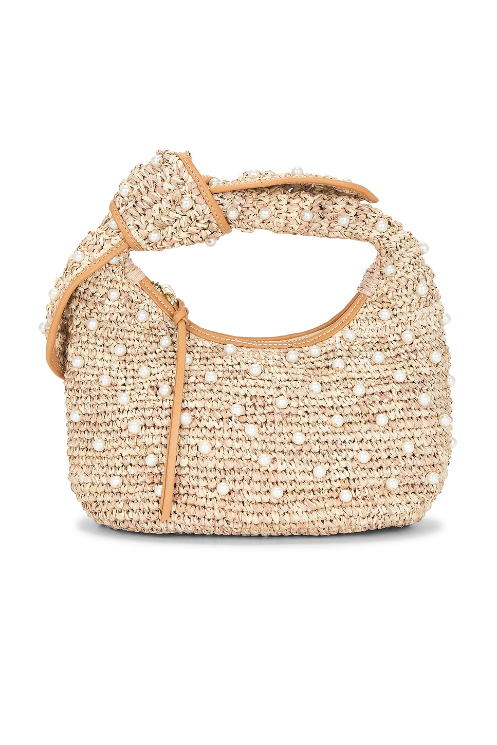 Poolside The Josie Knot Bag in Pearl Embroidered