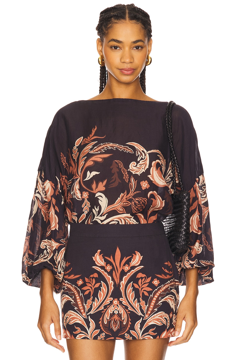 HEMANT AND NANDITA Top in Brown