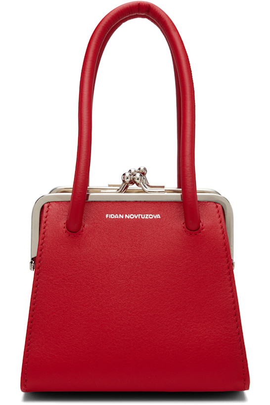 Red Boa Four Clasp Bag
