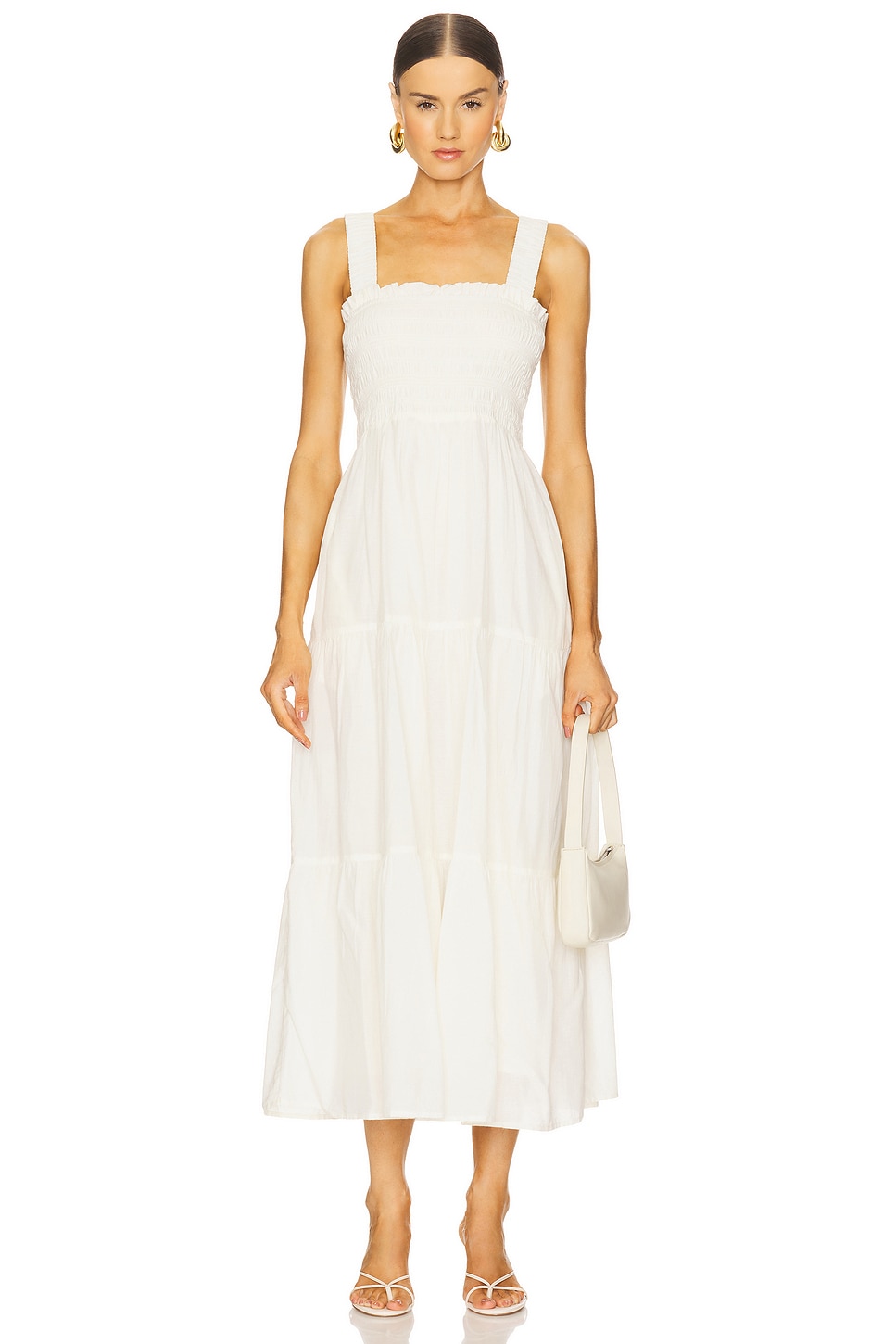 Seafolly Faithful Midi Dress in Ecru