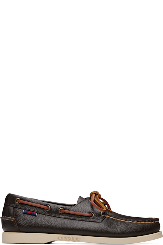 Brown Portland Martellato Boat Shoes