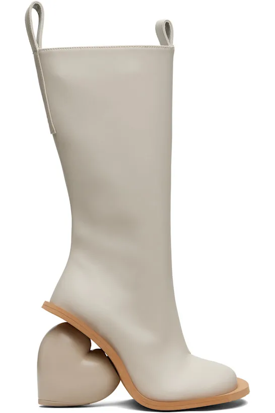 SSENSE Exclusive Beige Love Tall Boots