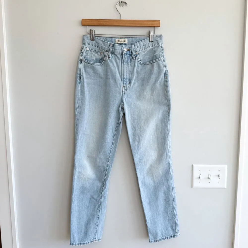 Madewell The Perfect Vintage Denim High Rise Straight Leg Jeans Blue 27