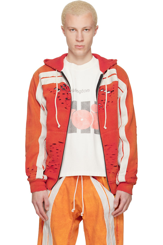 Orange Apocrypha Pious Zip Hoodie