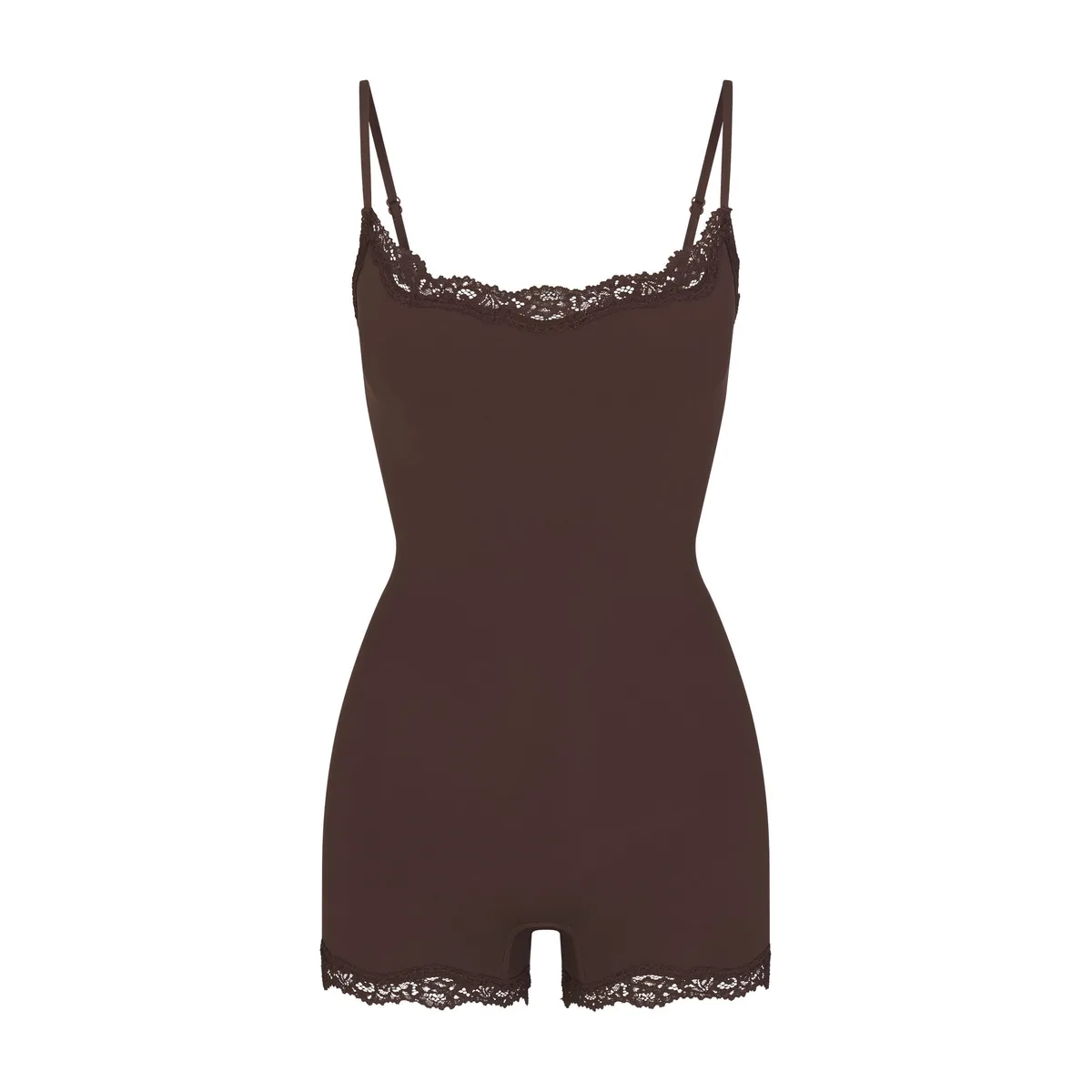 FITS EVERYBODY LACE ONESIE | ESPRESSO